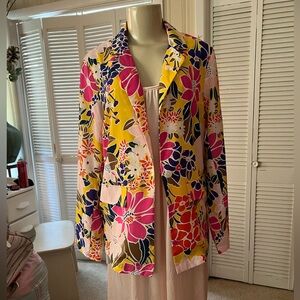 Floral Women's Blazer - Multicolor